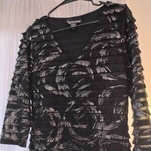 Frank Lyman Blouse Semi Sheer Top | Womens Size 10